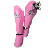 Shin Guards Top King Boxing TKSGP-GL Pink White